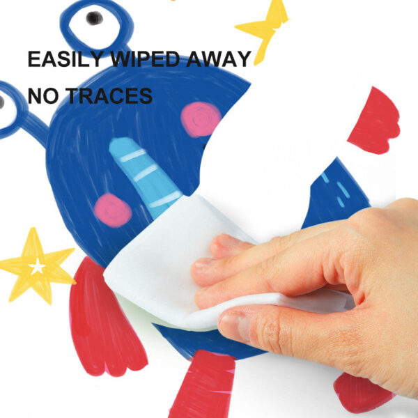 Mideer Little Artist Imaginative Whiteboard Markers (8 Colors) - Easy Clean & Water Float Fun!